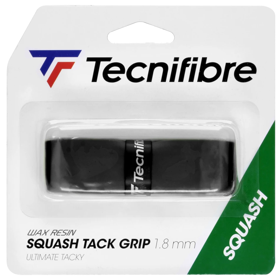 Tecnifibre Squash Tack Grip Black Replacement Grip 1 Tecnifibre Squash Tack Grip Black Replacement Grip