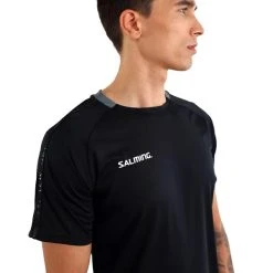 Salming Men's Core 22 Match T-Shirt Black Asphalt -Tecnifibre shop CTSA29257Core22MatchTeeBlack P3