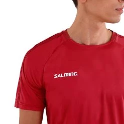 Salming Men's Core 22 Match T-Shirt Team Red -Tecnifibre shop CTSA29267Core22MatchTeeRed P4