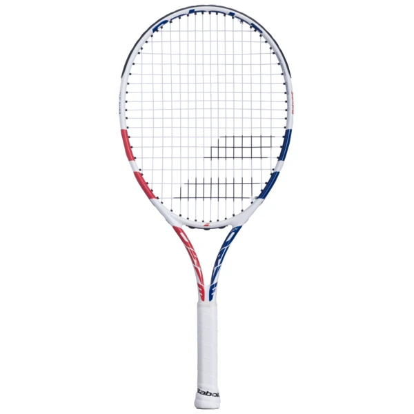 Babolat Drive Junior 24 Tennis Racket White Pink Blue 1 Babolat Drive Junior 24 Tennis Racket White Pink Blue