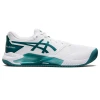 Asics Men's Gel Challenger 13 Clay/Padel/Tennis Shoes White Velvet Pine