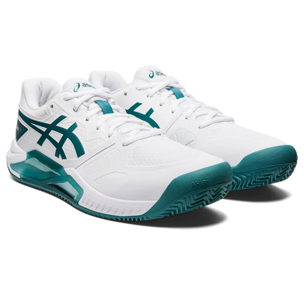 Asics Men's Gel Challenger 13 Clay/Padel/Tennis Shoes White Velvet Pine 4 Asics Men's Gel Challenger 13 Clay/Padel/Tennis Shoes White Velvet Pine - Image 4