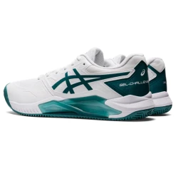 Asics Men's Gel Challenger 13 Clay/Padel/Tennis Shoes White Velvet Pine 10 Asics Men's Gel Challenger 13 Clay/Padel/Tennis Shoes White Velvet Pine -Tecnifibre shop SMAC28709Challener13WhitePine P5