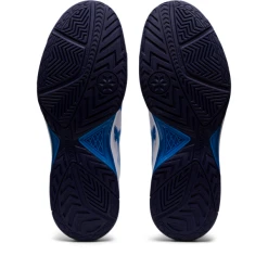 Asics Men's Gel Dedicate 7 Tennis Shoes White Electric Blue -Tecnifibre shop SMAC28721Dedicate7WhiteBlue P6