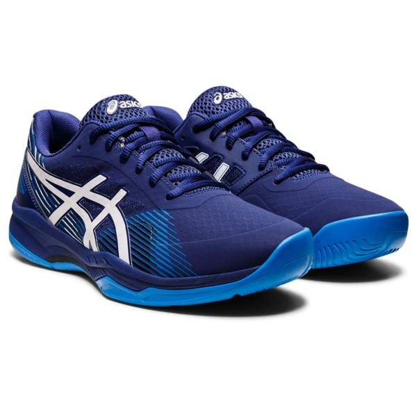 Asics Men's Gel Game 8 Tennis Shoes Dive Blue White 4 Asics Men's Gel Game 8 Tennis Shoes Dive Blue White - Image 4