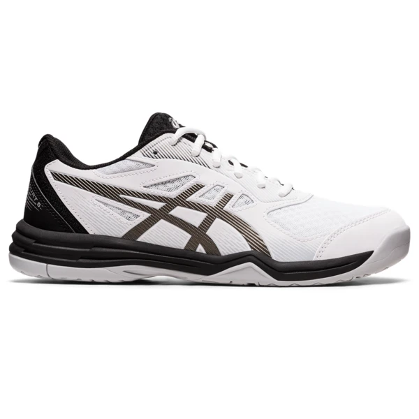 Asics Men's Upcourt 5 Indoor Court Shoe White Gunmetal 1 Asics Men's Upcourt 5 Indoor Court Shoe White Gunmetal