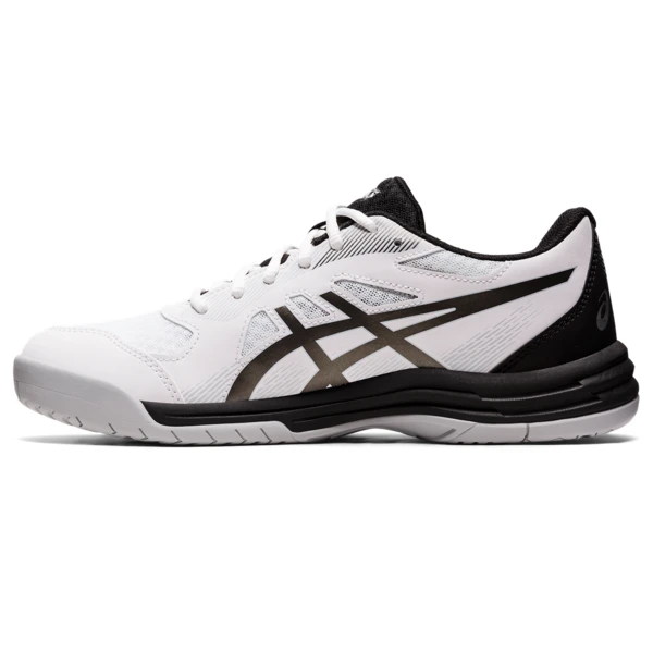 Asics Men's Upcourt 5 Indoor Court Shoe White Gunmetal 2 Asics Men's Upcourt 5 Indoor Court Shoe White Gunmetal - Image 2