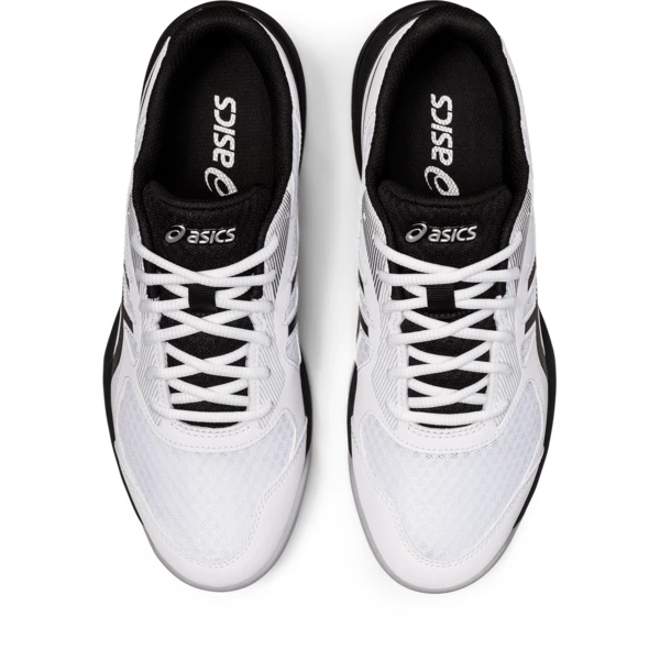 Asics Men's Upcourt 5 Indoor Court Shoe White Gunmetal 3 Asics Men's Upcourt 5 Indoor Court Shoe White Gunmetal - Image 3