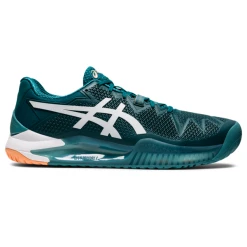 Asics Gel Resolution 8 Men's Tennis Shoes Velvet Pine White