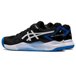 Asics Men's Gel Challenger 13 Tennis Shoes Black Electric Blue -Tecnifibre shop SMAC29201Challenger13Black P5