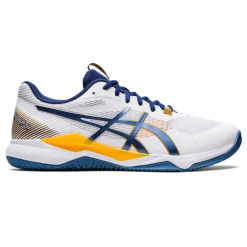 Asics Men's Gel Tactic Indoor Shoes White Deep Ocean