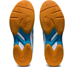 Asics Men's Gel Court Hunter 3 Indoor Court Shoes Island Blue Pure Silver -Tecnifibre shop SMAC29490Hunter3IslandBlue P4