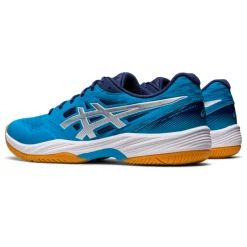 Asics Men's Gel Court Hunter 3 Indoor Court Shoes Island Blue Pure Silver -Tecnifibre shop SMAC29490Hunter3IslandBlue P5