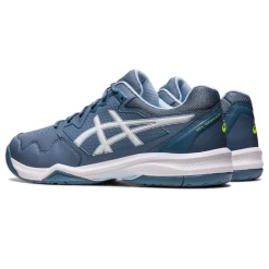 Asics Men's Gel Dedicate 7 Tennis Shoes Steel Blue White -Tecnifibre shop SMAC30550Dedicate7SteelBlue P5
