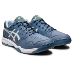 Asics Men's Gel Dedicate 7 Tennis Shoes Steel Blue White -Tecnifibre shop SMAC30550Dedicate7SteelBlue P6