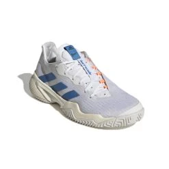 Adidas Men's Barricade Tennis Shoes Cloud White Pulse Blue -Tecnifibre shop SMAD27992BarricadeWhiteBlue P3