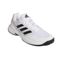 Adidas Men's GameCourt 2.0 Tennis Shoes Cloud White Core Black -Tecnifibre shop SMAD28008Gamecourt2WhiteBlack P3