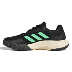 Adidas Men's GameCourt 2.0 Tennis Shoes Core Black Beam Green -Tecnifibre shop SMAD28260Gamecourt2CoreBlack P3