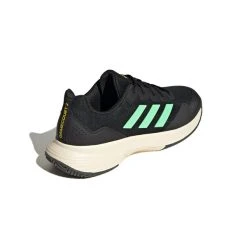 Adidas Men's GameCourt 2.0 Tennis Shoes Core Black Beam Green -Tecnifibre shop SMAD28260Gamecourt2CoreBlack P5