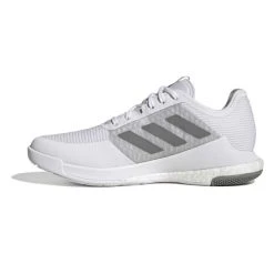 Adidas Men's CrazyFlight Indoor Shoes Cloud White Grey Three -Tecnifibre shop SMAD29236CrazyFlightWhiteGrey P4