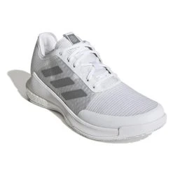 Adidas Men's CrazyFlight Indoor Shoes Cloud White Grey Three -Tecnifibre shop SMAD29236CrazyFlightWhiteGrey P5