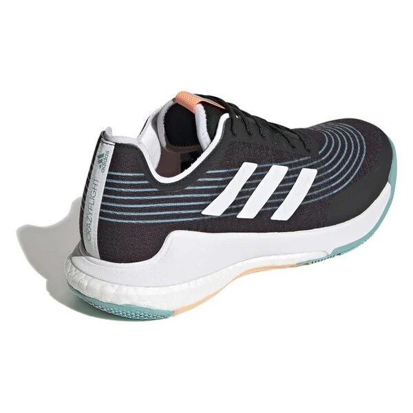 Adidas Men's CrazyFlight Indoor Shoes Core Black Cloud White 6 Adidas Men's CrazyFlight Indoor Shoes Core Black Cloud White - Image 6