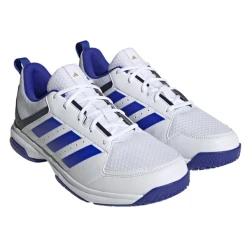 Adidas Ligra 7 Mens Indoor Court Shoes White Cloud Lucid Blue 9 Adidas Ligra 7 Mens Indoor Court Shoes White Cloud Lucid Blue -Tecnifibre shop SMAD29901Ligra7WhiteBlue P4
