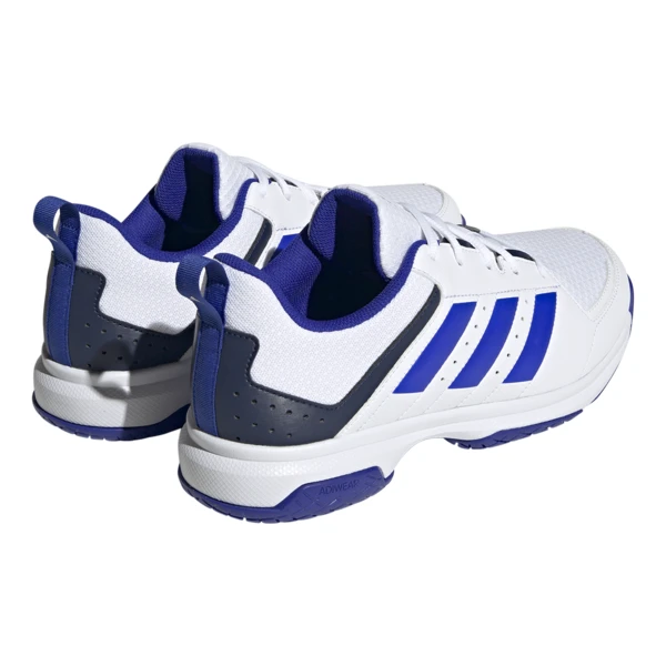 Adidas Ligra 7 Mens Indoor Court Shoes White Cloud Lucid Blue 5 Adidas Ligra 7 Mens Indoor Court Shoes White Cloud Lucid Blue - Image 5