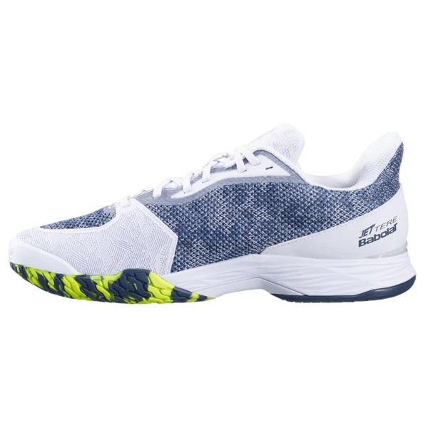 Babolat Men's Jet Tere Tennis Shoes White Dark Blue 2 Babolat Men's Jet Tere Tennis Shoes White Dark Blue - Image 2
