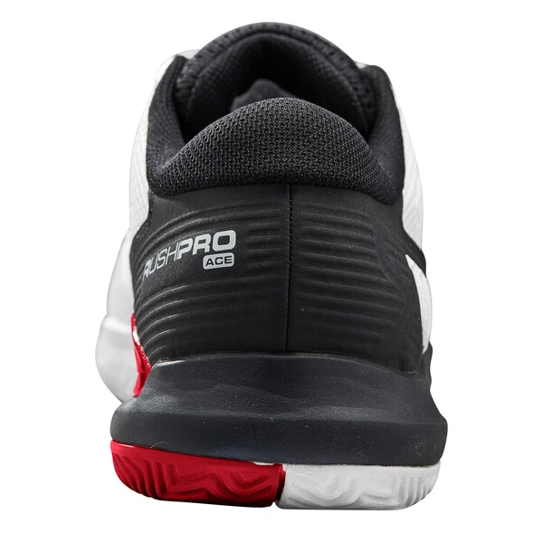 Wilson Men's Rush Pro Ace Tennis Shoe White Black Poppy 5 Wilson Men's Rush Pro Ace Tennis Shoe White Black Poppy - Image 5