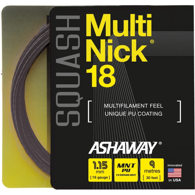 Ashaway MultiNick 18 Squash String - 1 Set 1 Ashaway MultiNick 18 Squash String - 1 Set