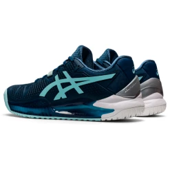 Asics Gel Resolution 8 Women's Tennis Shoes Light Indigo Clear Blue -Tecnifibre shop SWAC24614Res8LightIndigoClearBlue P5