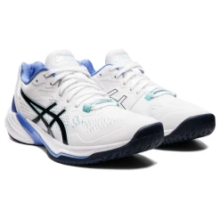 Asics Women's Gel Sky Elite FF 2 Indoor Court Shoes White French Blue 9 Asics Women's Gel Sky Elite FF 2 Indoor Court Shoes White French Blue -Tecnifibre shop SWAC27663SkyEliteFF2White P4