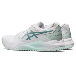 Asics Women's Gel Challenger 13 Tennis Shoes White Smoke Blue -Tecnifibre shop SWAC28699Challener13WhiteSmokeBlue P5