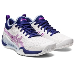 Asics Women's Blast FF 3 Indoor Court Shoes White Orchid 9 Asics Women's Blast FF 3 Indoor Court Shoes White Orchid -Tecnifibre shop SWAC28811BlastFF3WhiteOrchid P4