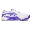 Asics Women's Gel Resolution 9 Tennis Shoes White Amethyst