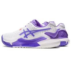 Asics Women's Gel Resolution 9 Tennis Shoes White Amethyst -Tecnifibre shop SWAC30196WRes9WhiteAmetheyst P5