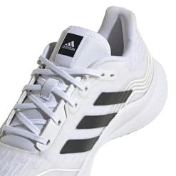 Adidas Women's Novaflight Indoor Court Shoes White Silver Metallic -Tecnifibre shop SWAD28065WNovaflightWhite P3