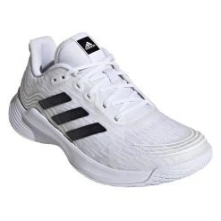 Adidas Women's Novaflight Indoor Court Shoes White Silver Metallic -Tecnifibre shop SWAD28065WNovaflightWhite P5