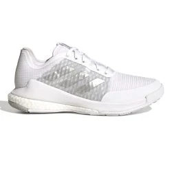 Adidas Women's CrazyFlight Indoor Shoes Cloud White Metallic Silver