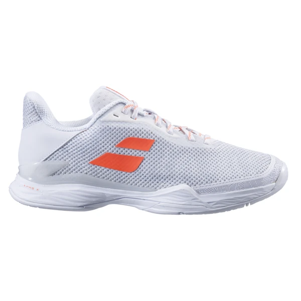Babolat Women's Jet Tere Tennis Shoes White Living Coral 1 Babolat Women's Jet Tere Tennis Shoes White Living Coral