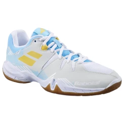 Babolat Women's Shadow Spirit Indoor Shoes 23 White Light Blue -Tecnifibre shop SWBA30394WomenSpirit23 P4