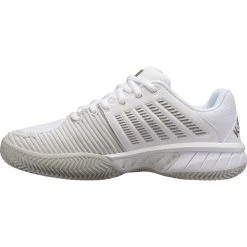 K-Swiss Women's Express Light 2 HB Tennis Shoe White Gull Grey -Tecnifibre shop SWKS26100ExpressLight2WhiteGullGrey P5