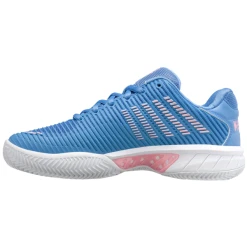 K-Swiss Women's Hypercourt Express 2 HB Tennis Shoes Silver Blue -Tecnifibre shop SWKS27773WExpress2HBBlue P5